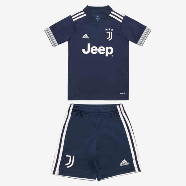 Kids Juventus Away Soccer Kits Shirt With Shorts 2020/21